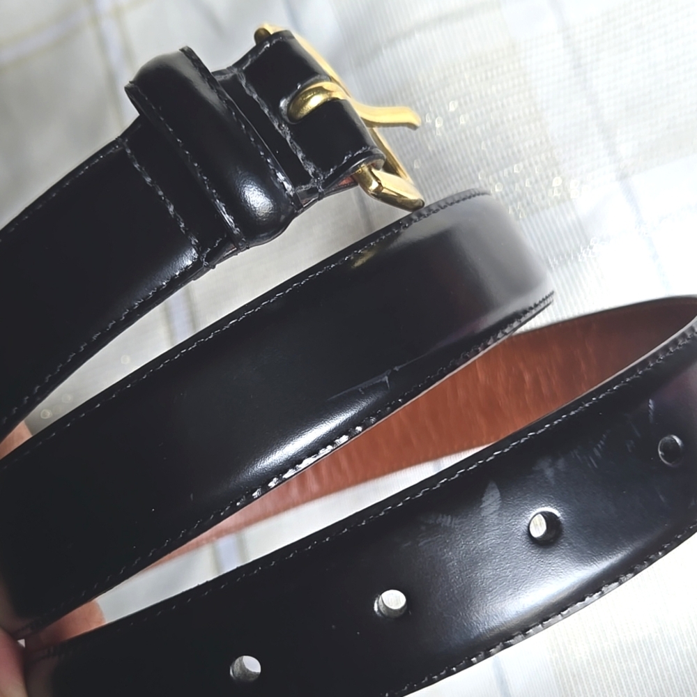Coach 3921 Black Leather Belt - Picture 5 of 9